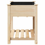 Vaso da giardino con lo scaffale Beige 60,5 x 60 x 76,5 cm