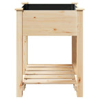 Vaso da giardino con lo scaffale Beige 60,5 x 60 x 76,5 cm