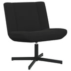 Sedia girevole Nero 63 x 75 x 76 cm Pelle di Pecora
