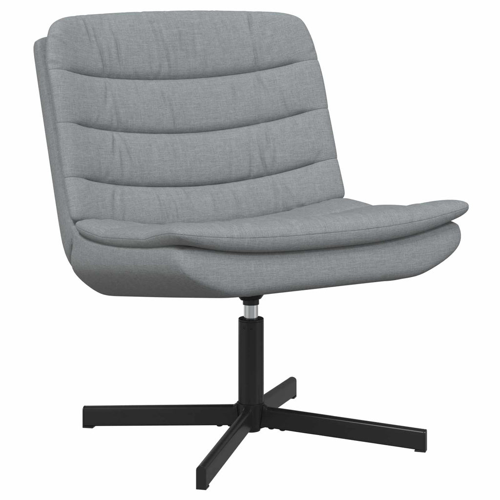 Sedia girevole Grigio chiaro 63 x 75 x 76 cm Tessuto