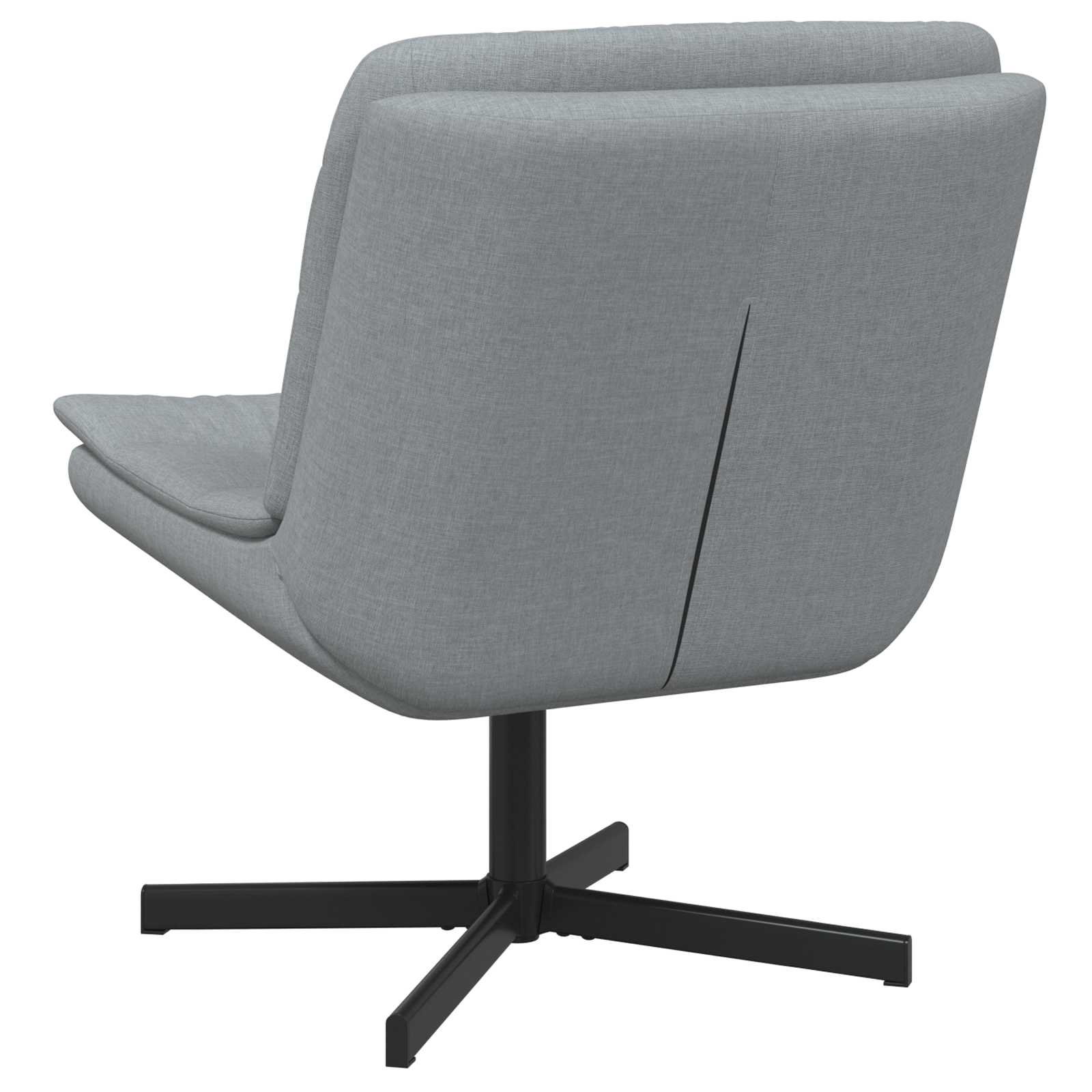 Sedia girevole Grigio chiaro 63 x 75 x 76 cm Tessuto
