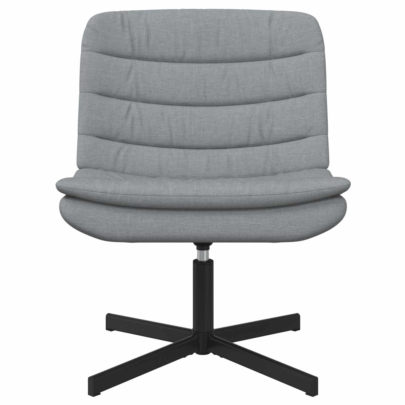 Sedia girevole Grigio chiaro 63 x 75 x 76 cm Tessuto