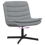 Sedia girevole Grigio chiaro 63 x 75 x 76 cm Tessuto