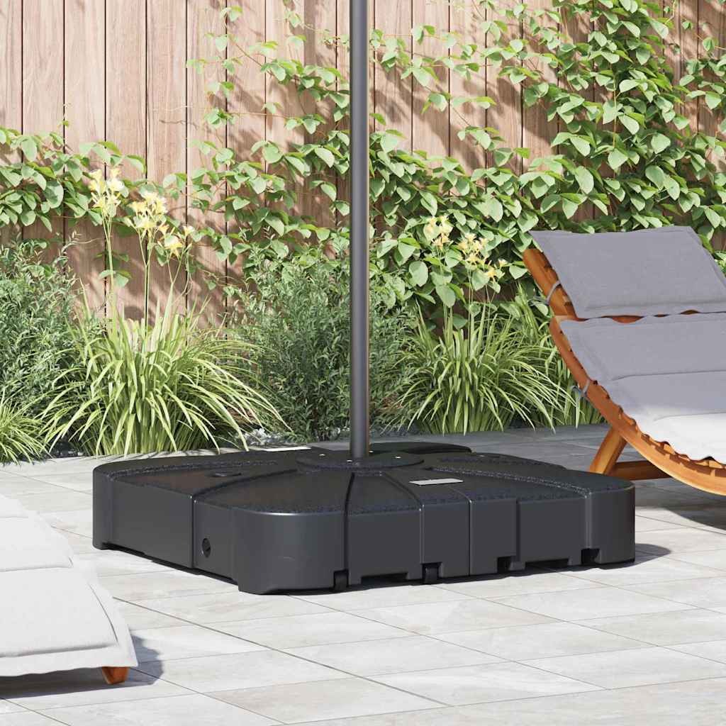 Base per Ombrellone a Braccio Nero 86 x 86 x 19 cm