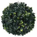 Sfere di Bosso Artificiale con Luci LED 4 pz Verdi 12 cm