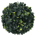 Sfere di Bosso Artificiale con Luci LED 2 pz Verdi 22 cm