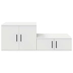 Armadio 2 pcs Bianco 127 x 41 x 40 cm Legno multistrato