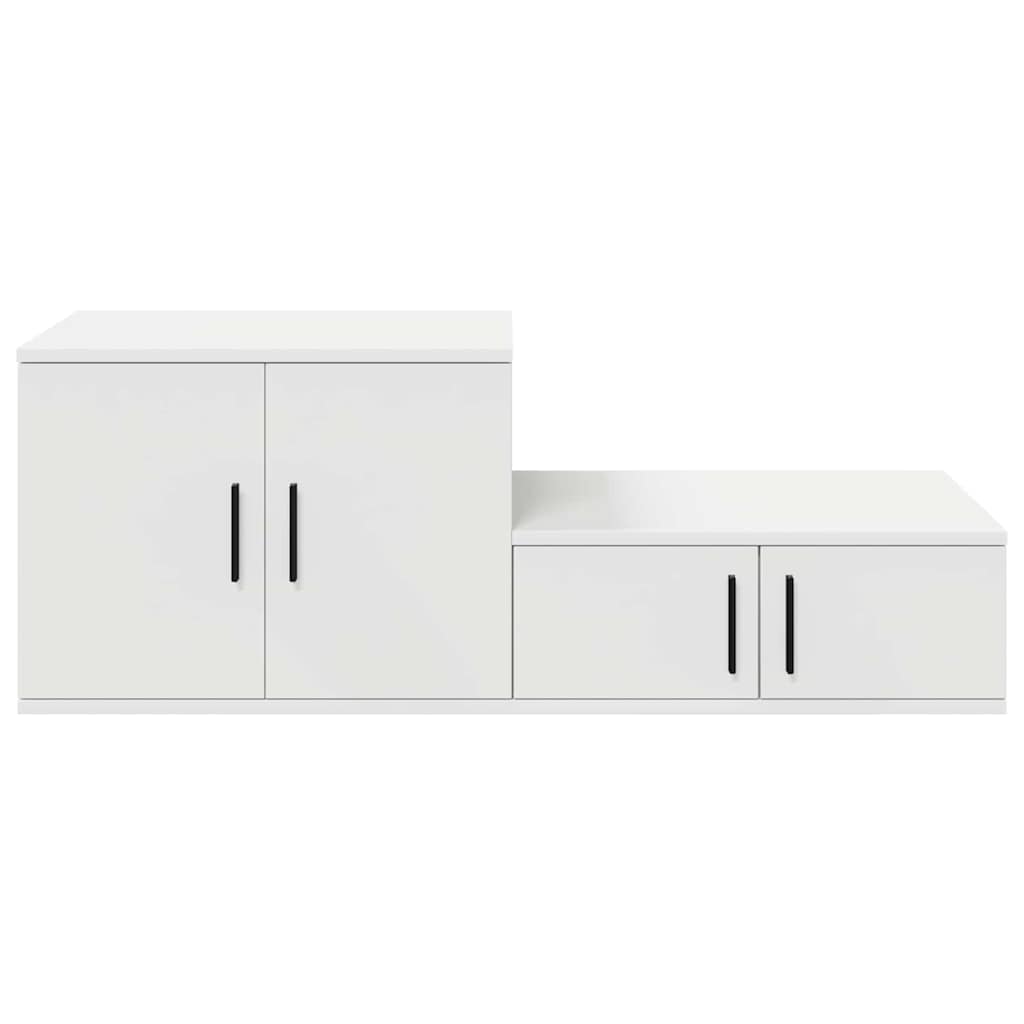 Armadio 2 pcs Bianco 127 x 41 x 40 cm Legno multistrato