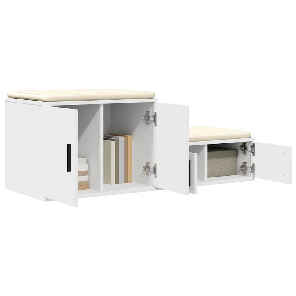 Armadio 2 pcs Bianco 127 x 41 x 40 cm Legno multistrato