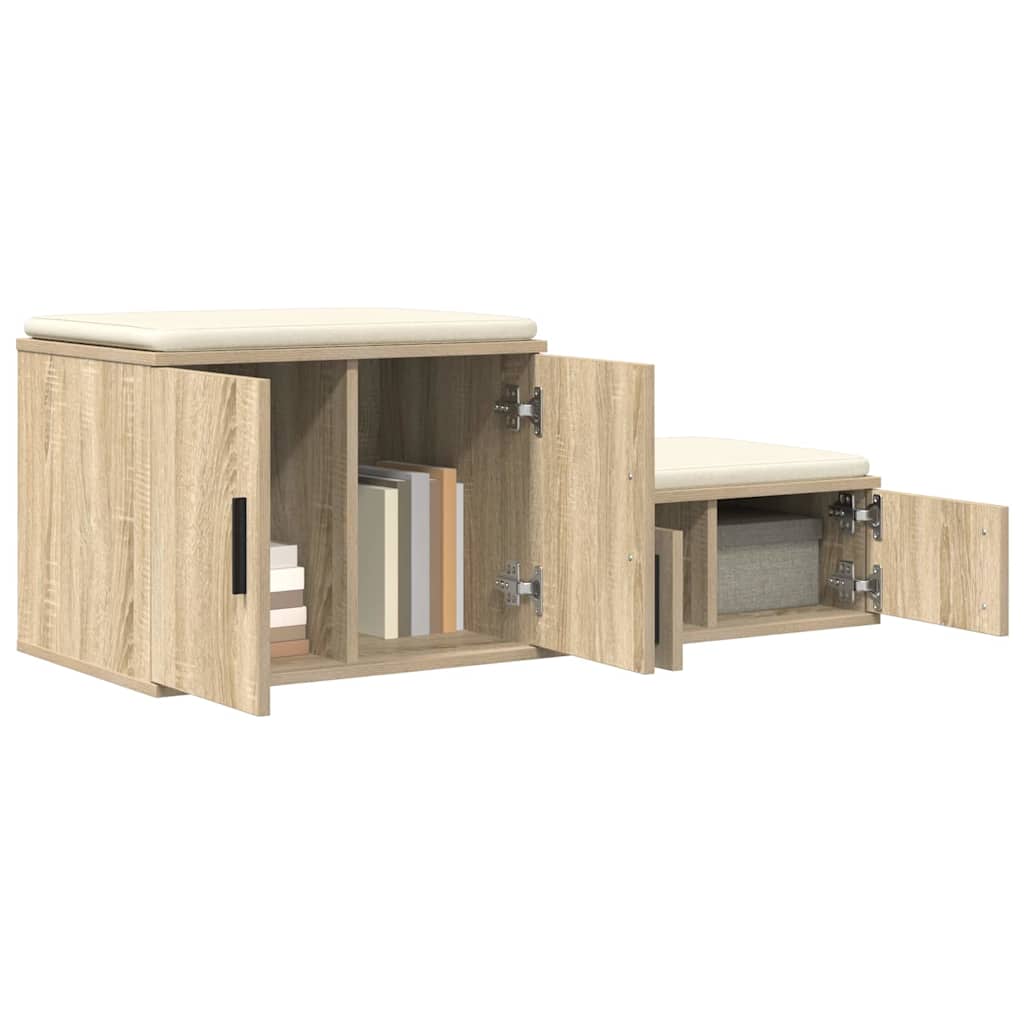 Armadio 2 pcs Rovere Sonoma 127 x 41 x 40 cm Legno multistrato