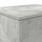 Armadio 2 pcs Grigio cemento 127 x 41 x 40 cm Legno multistrato