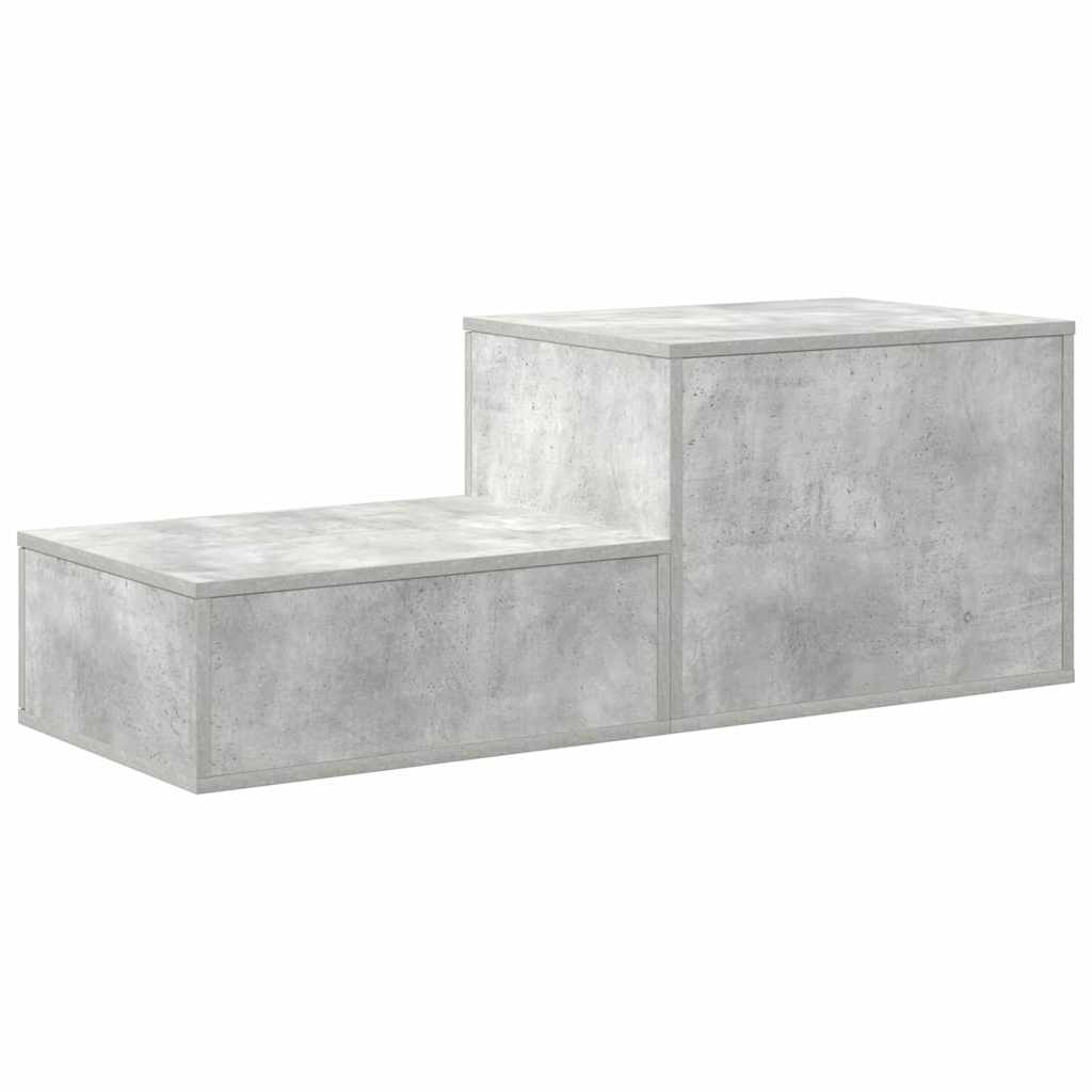 Armadio 2 pcs Grigio cemento 127 x 41 x 40 cm Legno multistrato