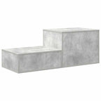 Armadio 2 pcs Grigio cemento 127 x 41 x 40 cm Legno multistrato