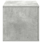 Armadio 2 pcs Grigio cemento 127 x 41 x 40 cm Legno multistrato
