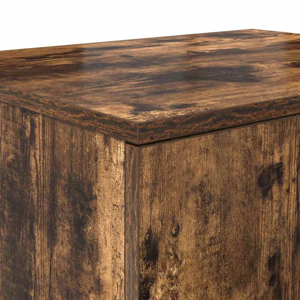 Armadio 2 pcs Rovere fumé 127 x 41 x 40 cm Legno multistrato
