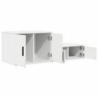 Armadio 2 pcs Bianco 118 x 41 x 40 cm Legno multistrato