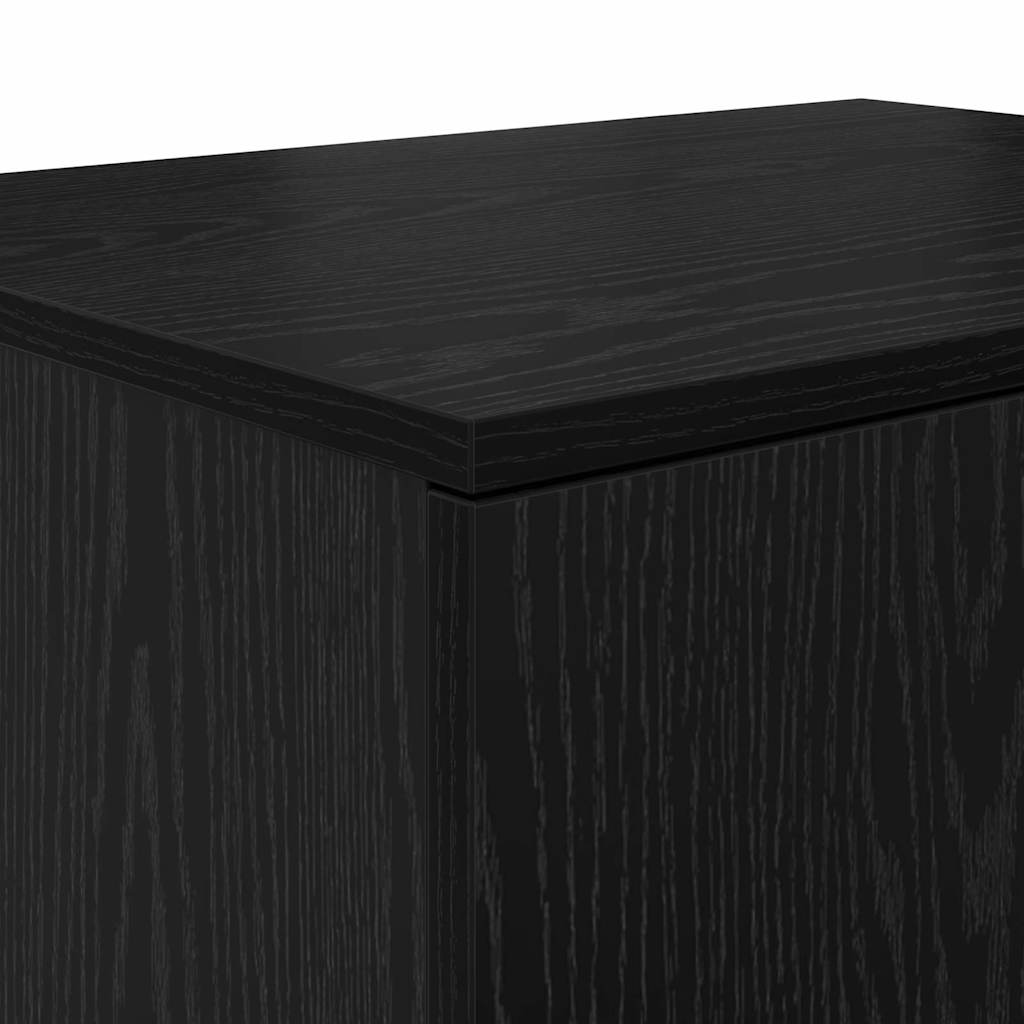 Armadio 2 pcs Rovere Nero 118 x 41 x 40 cm Legno multistrato