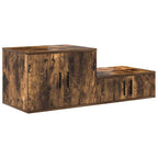 Armadio 2 pcs Rovere fumé 118 x 41 x 40 cm Legno multistrato