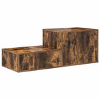Armadio 2 pcs Rovere fumé 118 x 41 x 40 cm Legno multistrato