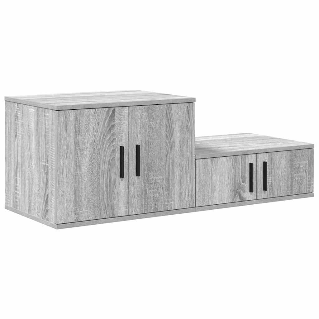 Armadio 2 pcs Grigio Sonoma 118 x 41 x 40 cm Legno multistrato