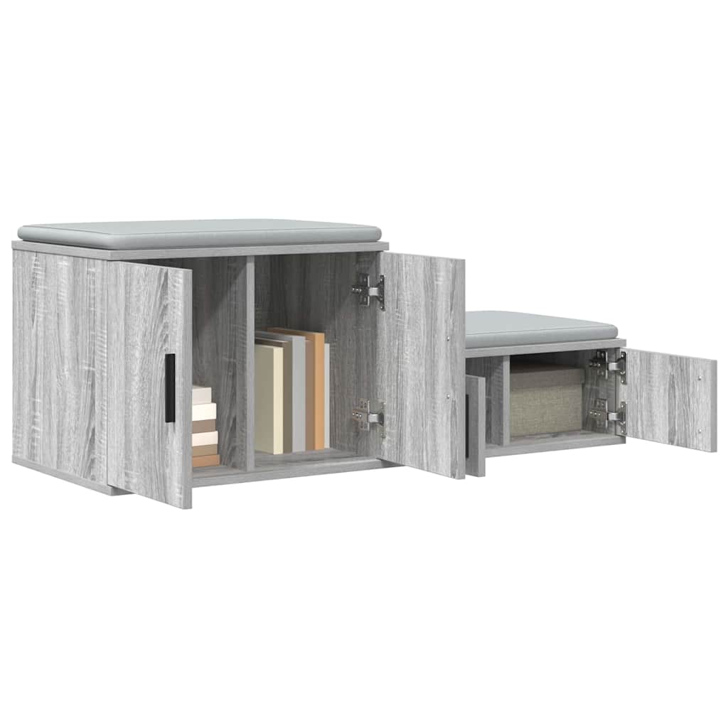 Armadio 2 pcs Grigio Sonoma 118 x 41 x 40 cm Legno multistrato