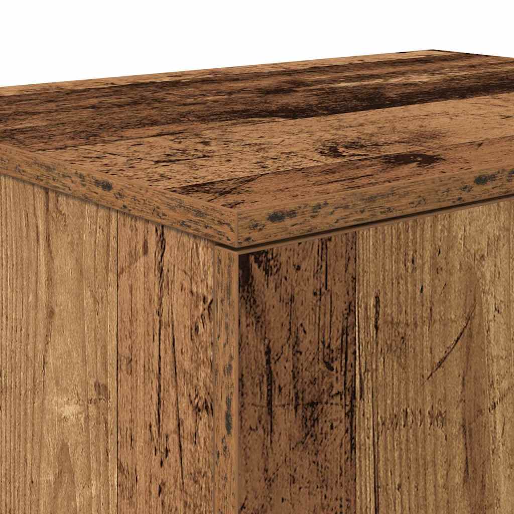 Armadio 2 pcs Legno vecchio 118 x 41 x 40 cm Legno multistrato