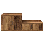 Armadio 2 pcs Legno vecchio 118 x 41 x 40 cm Legno multistrato