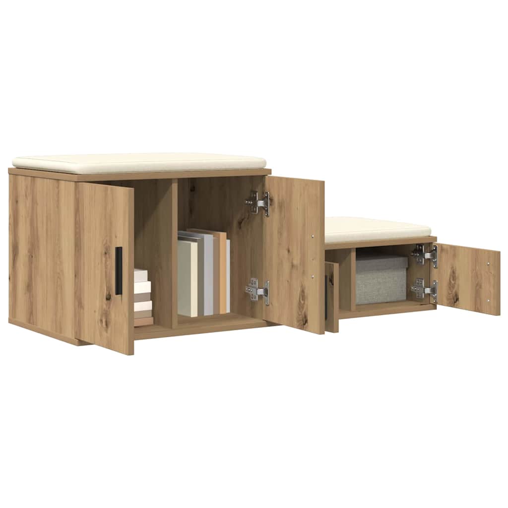 Armadio 2 pcs Rovere artigianale 118 x 41 x 40 cm
