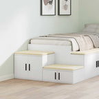 Armadio 2 pcs Bianco 103 x 41 x 40 cm Legno multistrato
