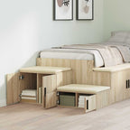 Armadio 2 pcs Rovere Sonoma 103 x 41 x 40 cm Legno multistrato