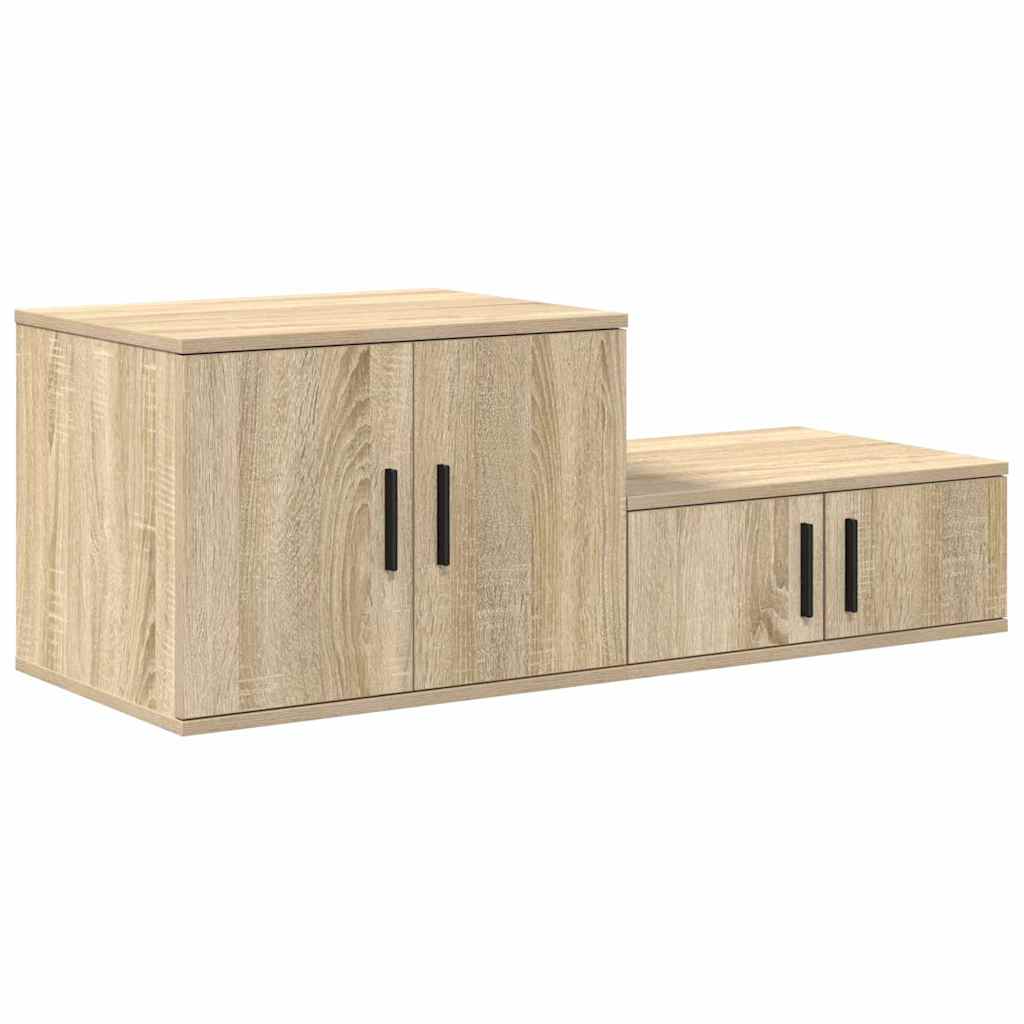 Armadio 2 pcs Rovere Sonoma 103 x 41 x 40 cm Legno multistrato