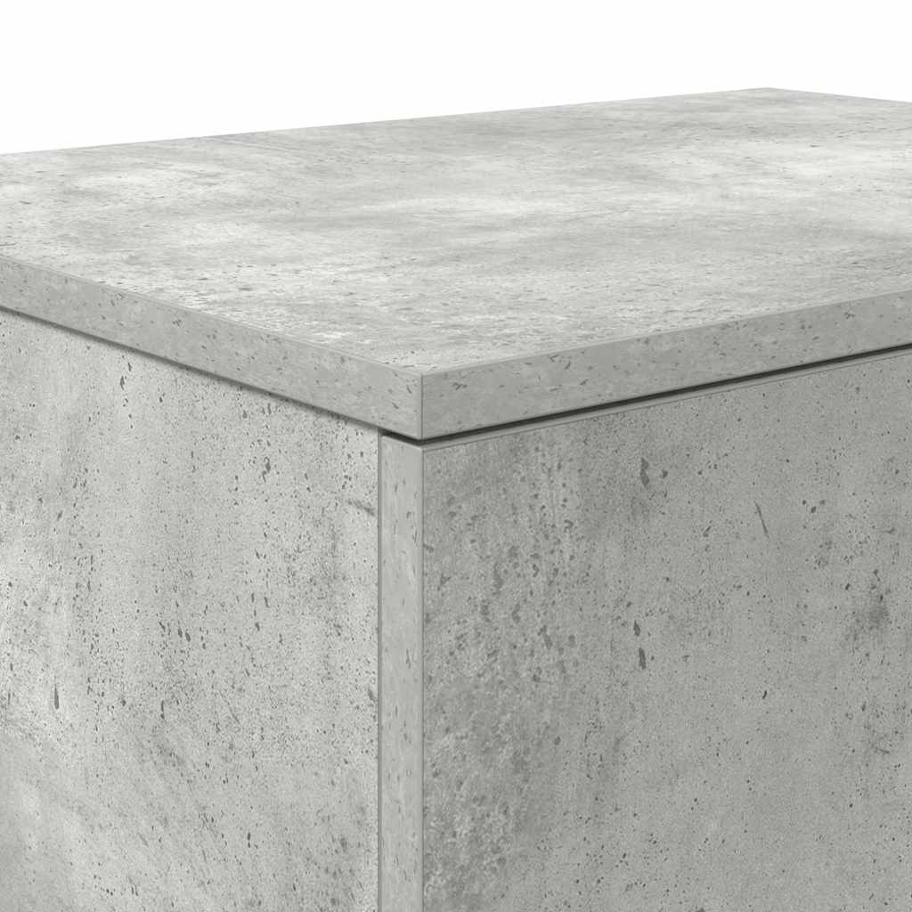 Armadio 2 pcs Grigio cemento 103 x 41 x 40 cm Legno multistrato