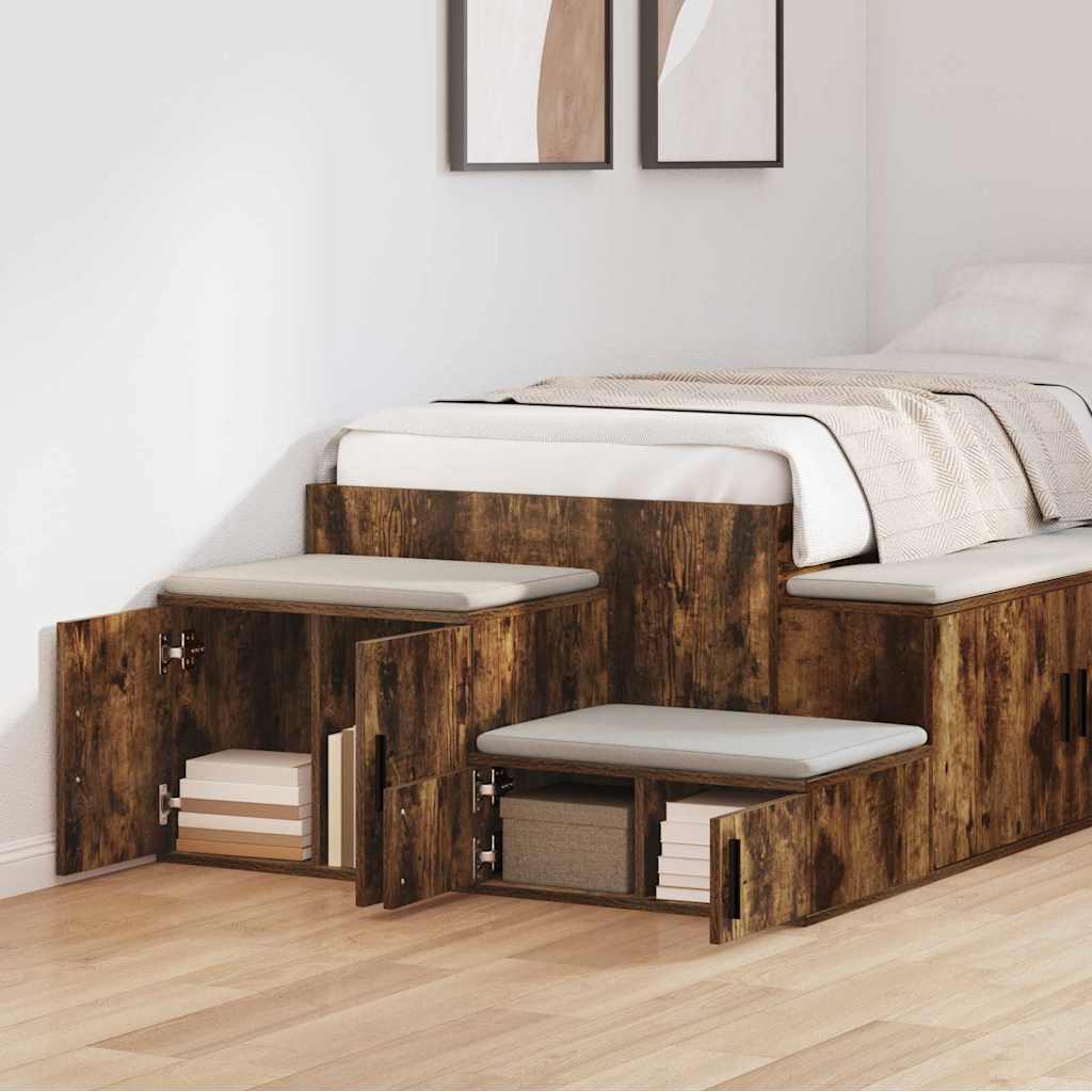 Armadio 2 pcs Rovere fumé 103 x 41 x 40 cm Legno multistrato