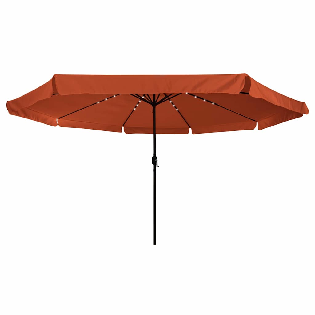 Ombrello da giardino Terracotta 395 x 395 x 245 cm Poliestere