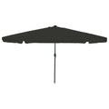 Ombrello da giardino Nero 395 x 395 x 245 cm Poliestere
