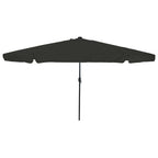 Ombrello da giardino Nero 395 x 395 x 245 cm Poliestere