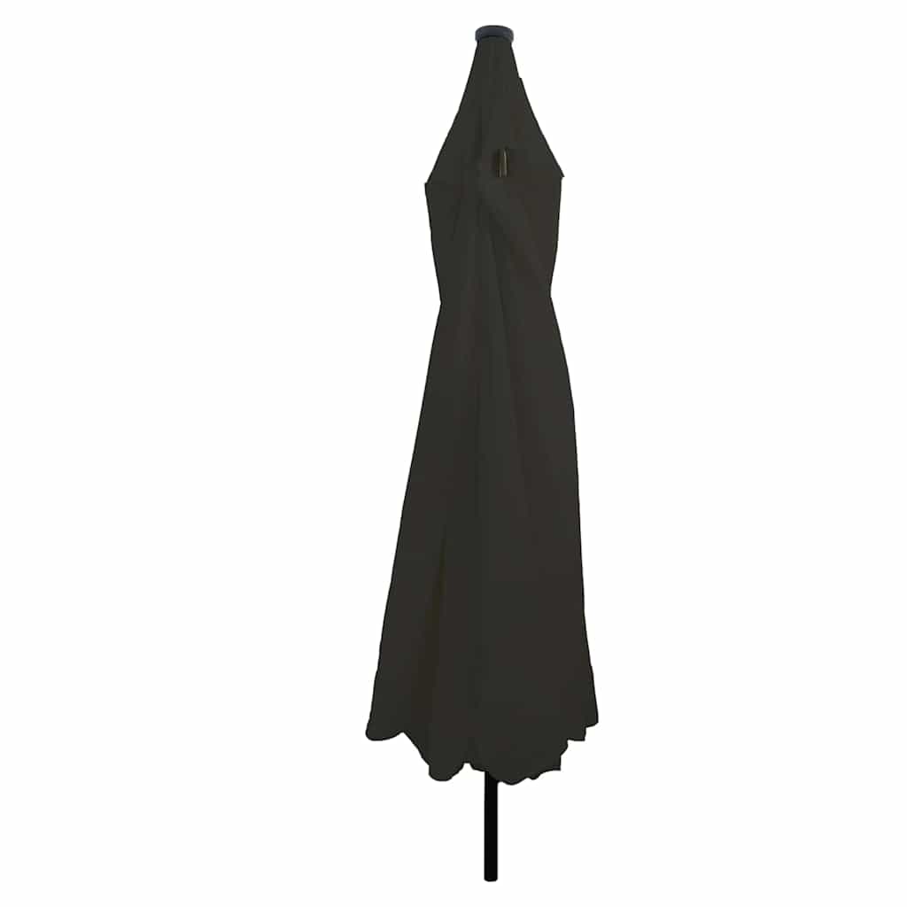 Ombrello da giardino Nero 395 x 395 x 245 cm Poliestere