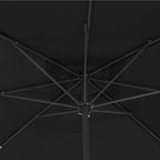 Ombrello da giardino Nero 295 x 295 x 245 cm