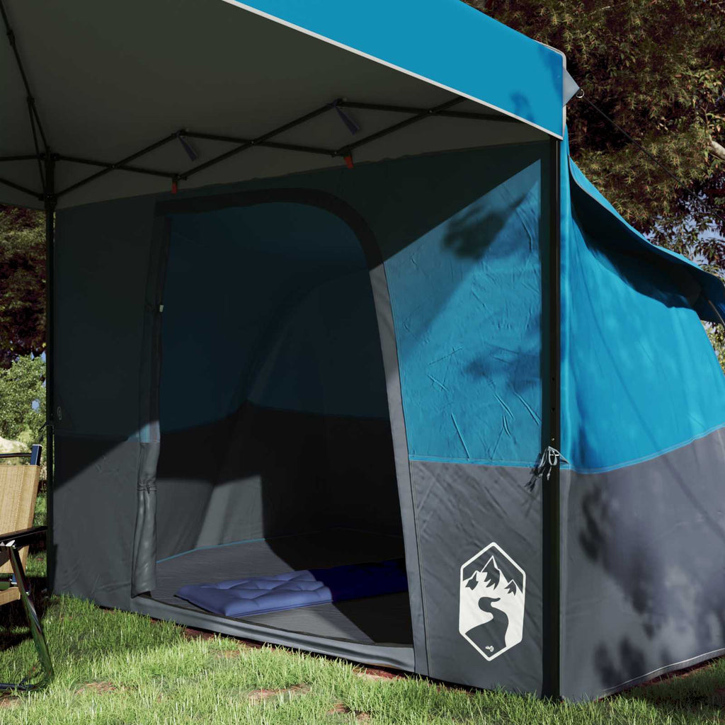 Set di Tende da Campeggio con tetto 2 pcs Blu Taffeta e Tessuto