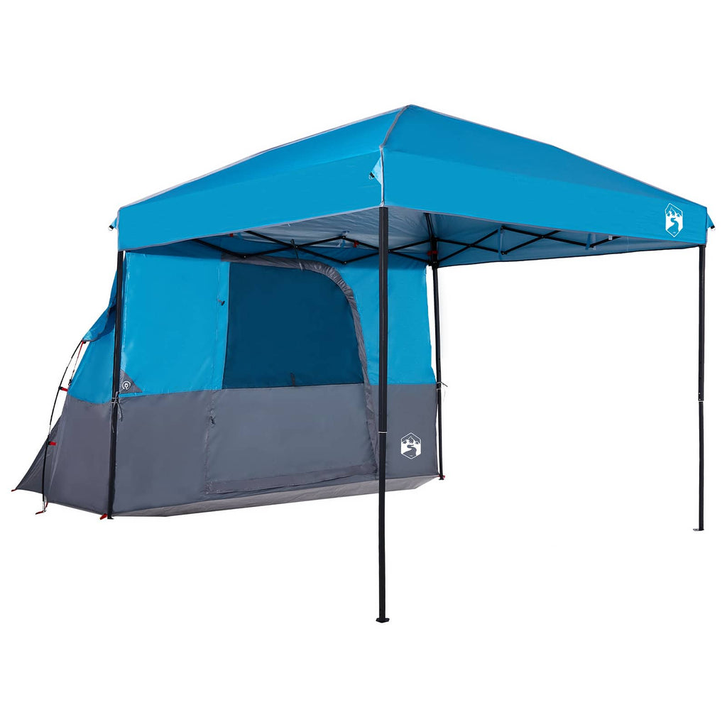Set di Tende da Campeggio con tetto 2 pcs Blu Taffeta e Tessuto