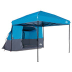 Set di Tende da Campeggio con tetto 2 pcs Blu Taffeta e Tessuto
