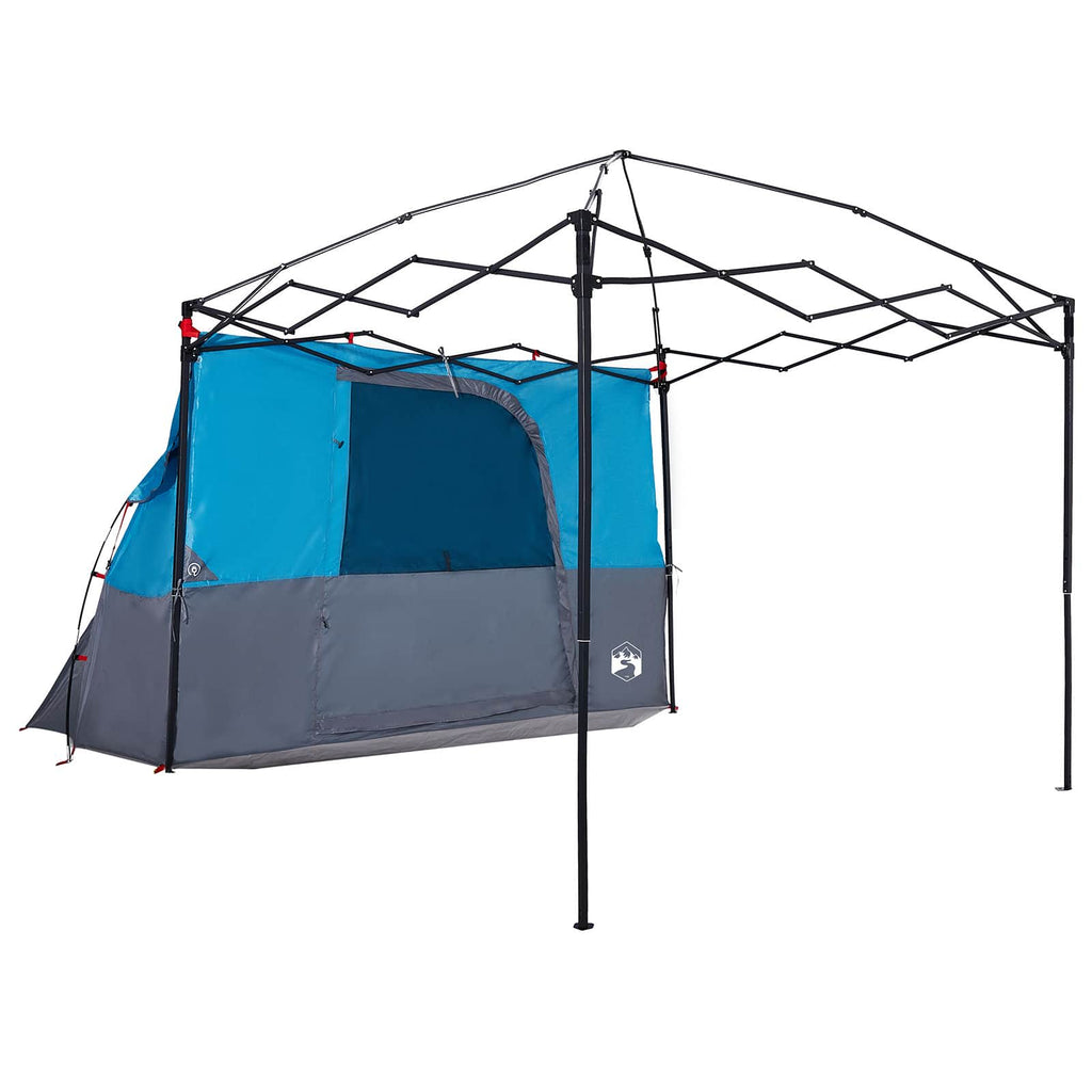 Set di Tende da Campeggio con tetto 2 pcs Blu Taffeta e Tessuto