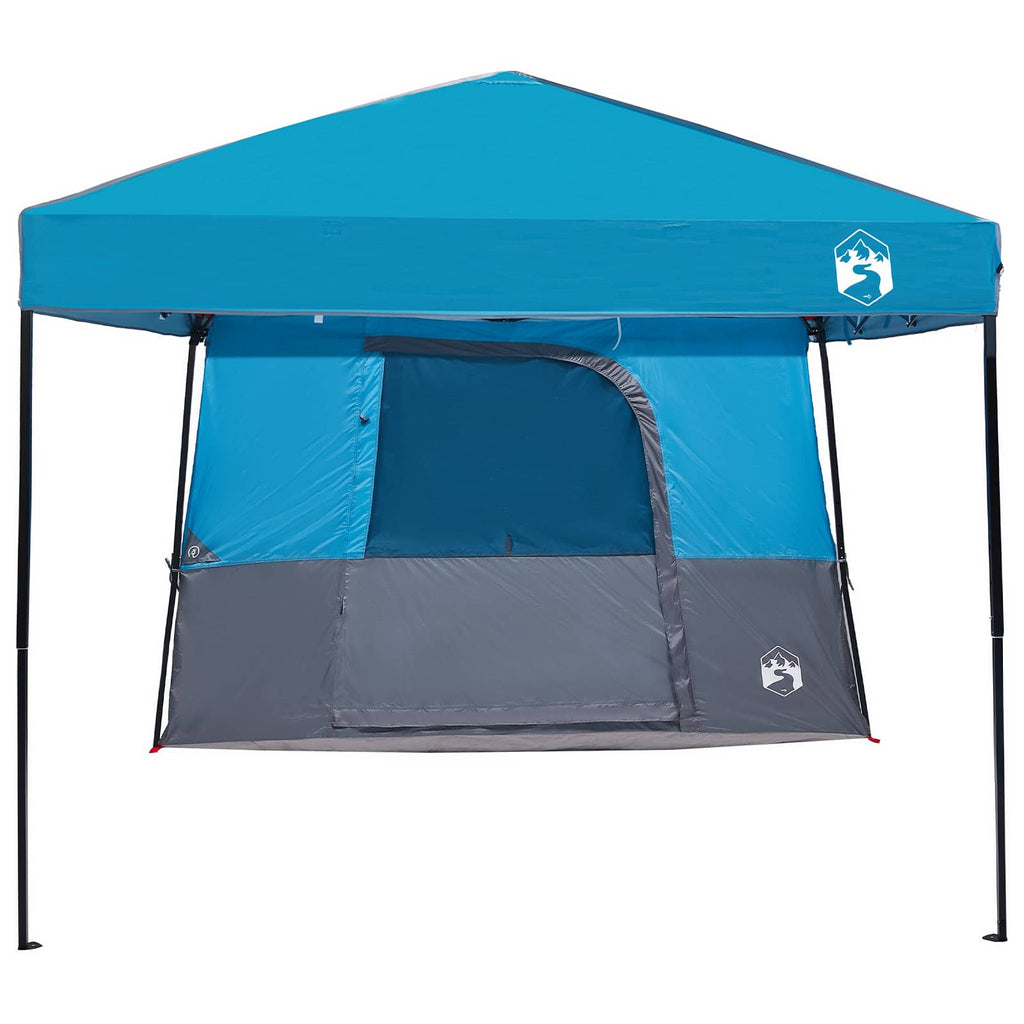 Set di Tende da Campeggio con tetto 2 pcs Blu Taffeta e Tessuto