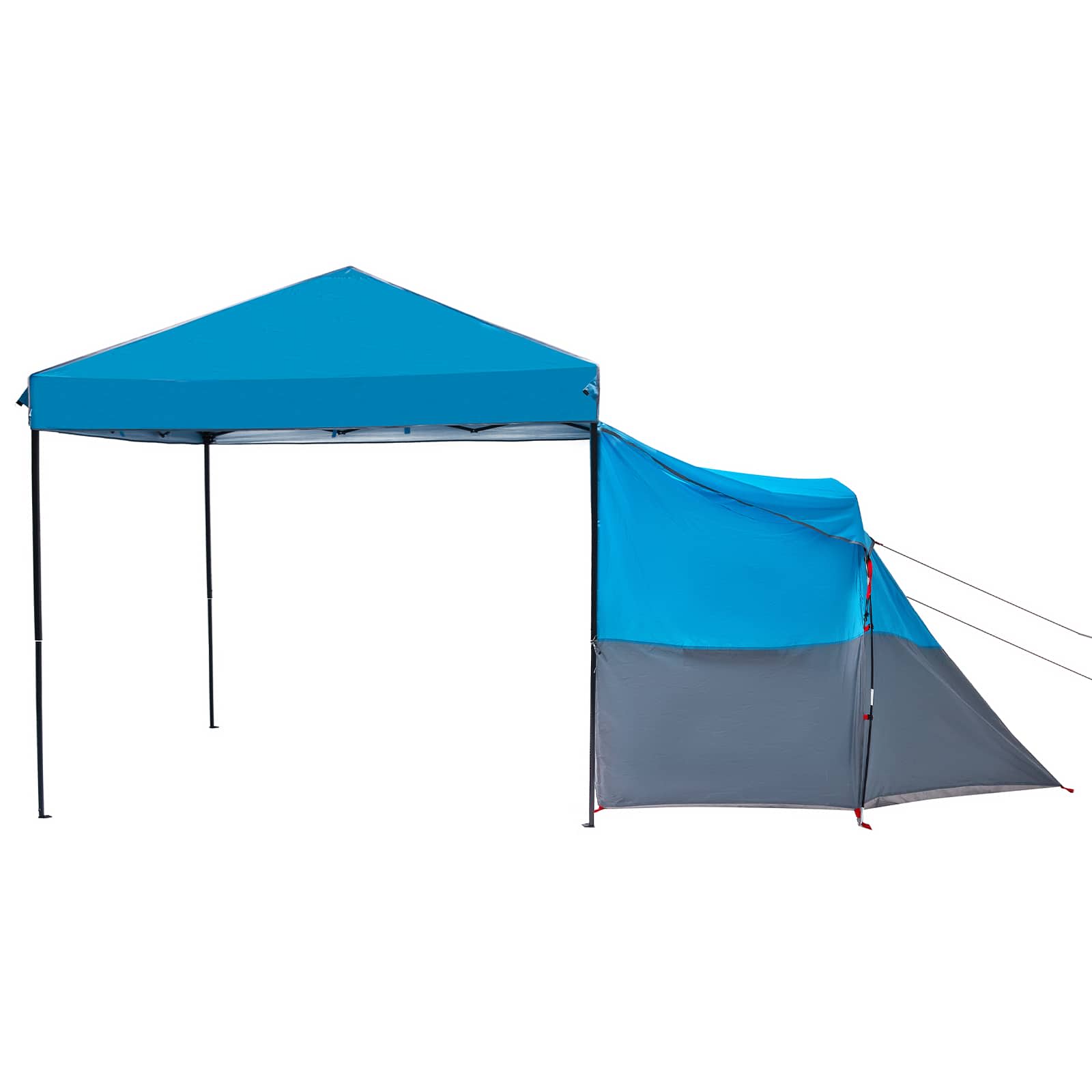 Set di Tende da Campeggio con tetto 2 pcs Blu Taffeta e Tessuto