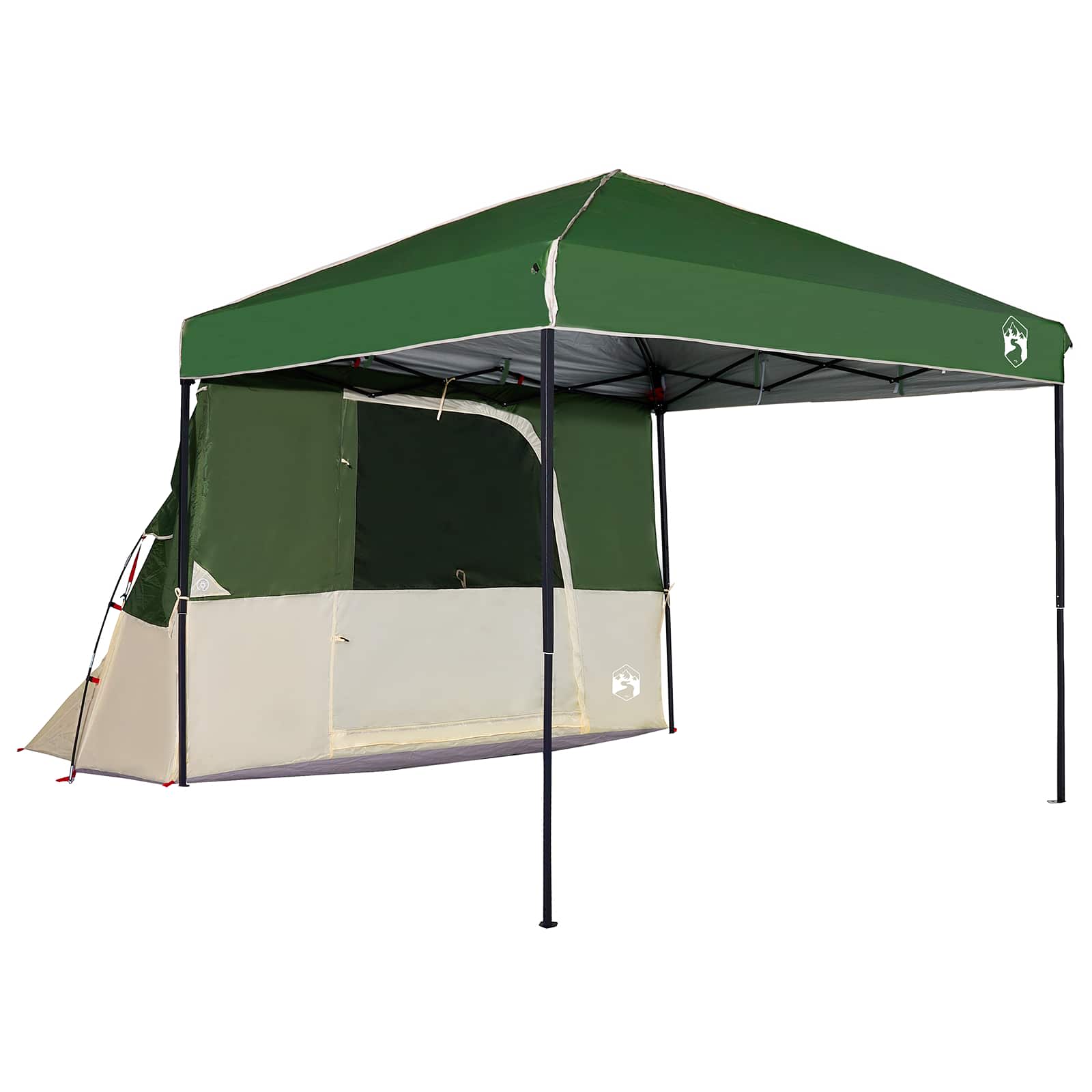 Set di Tende da Campeggio 2 pcs Verde Taffeta e Tessuto
