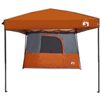Set di Tende da Campeggio 2 pcs Arancione Taffeta e Tessuto