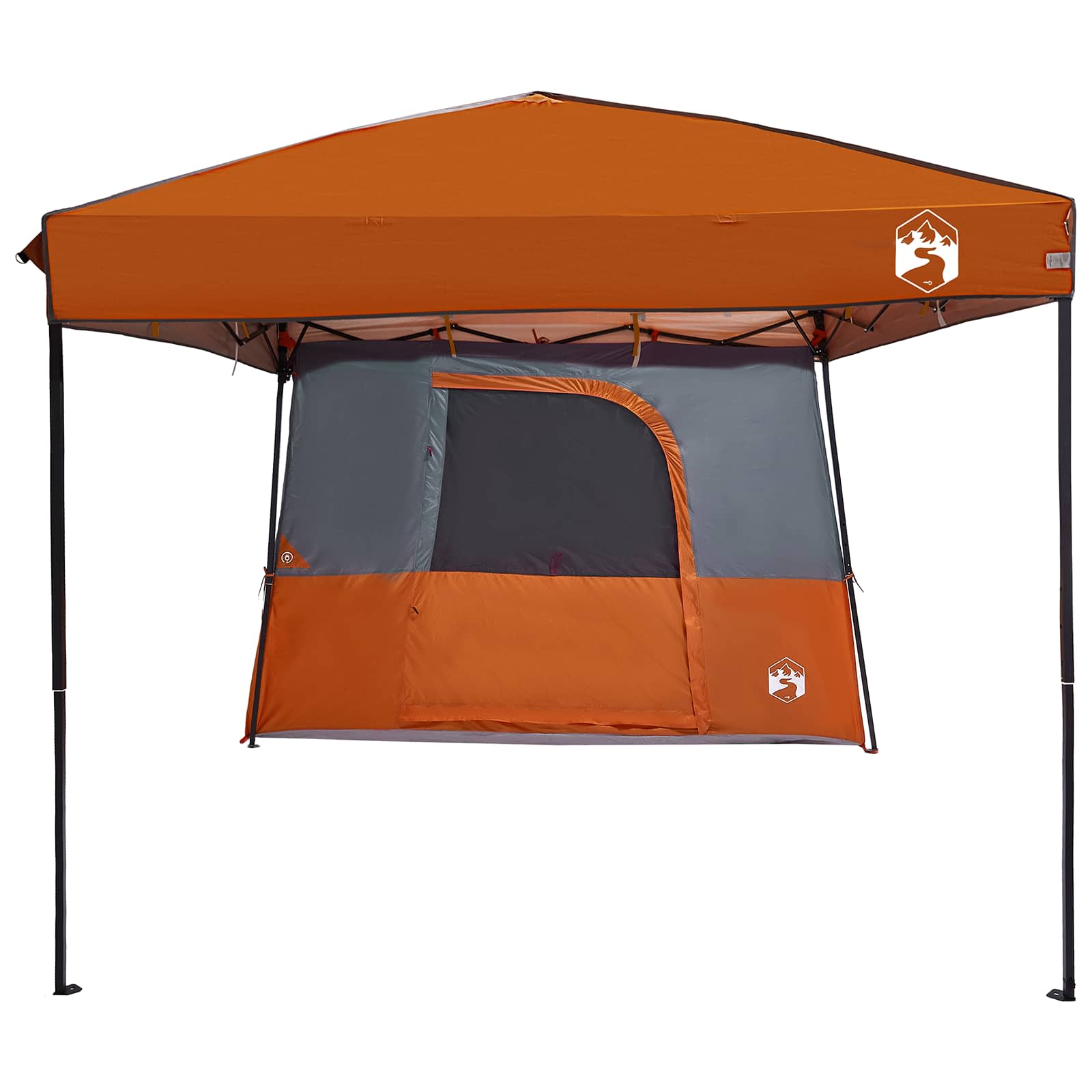 Set di Tende da Campeggio 2 pcs Arancione Taffeta e Tessuto