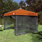 Set di Tende da Campeggio con tetto 2 pcs Grigio e arancione