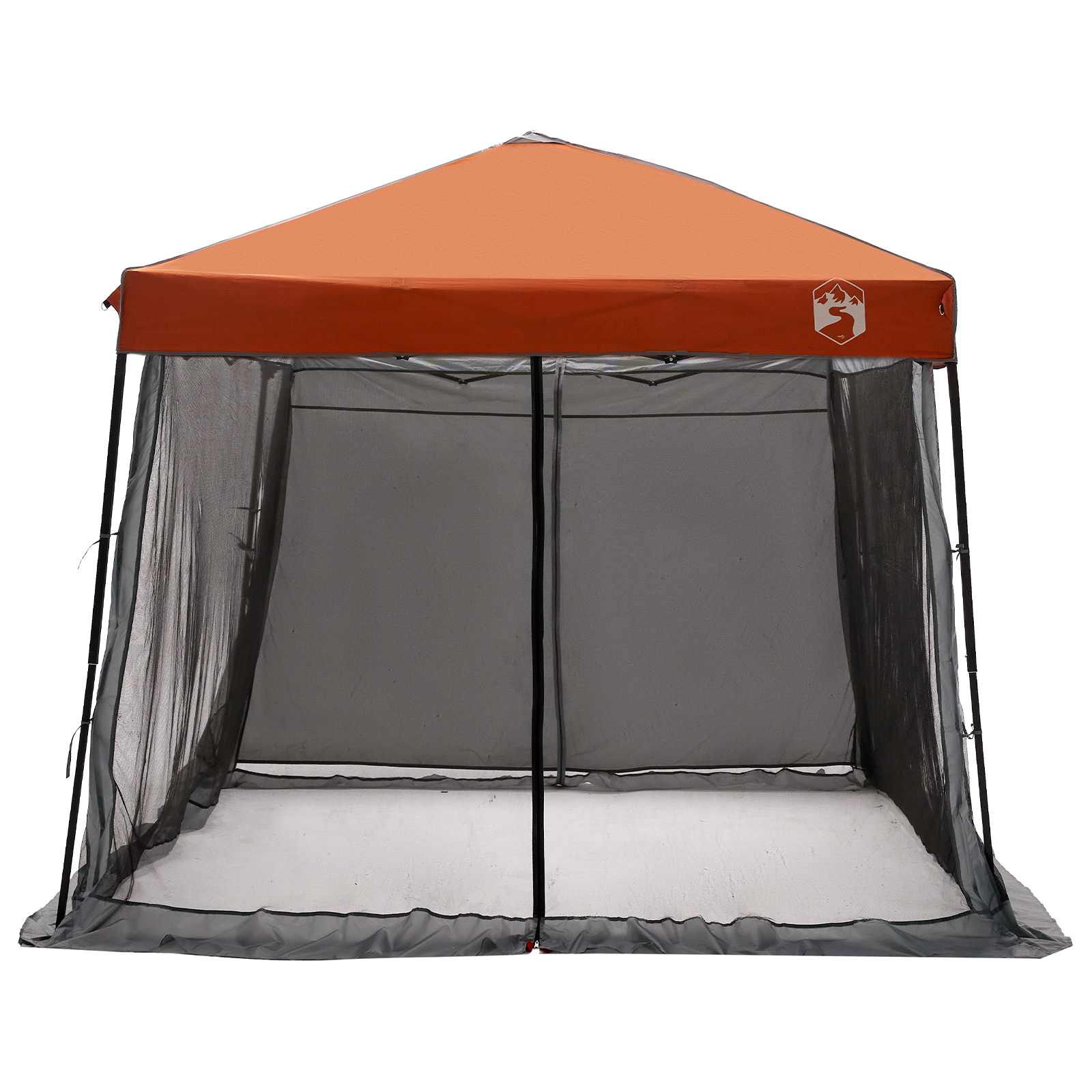 Set di Tende da Campeggio con tetto 2 pcs Grigio e arancione
