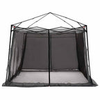 Set di Tende da Campeggio con tetto 2 pcs Grigio e arancione